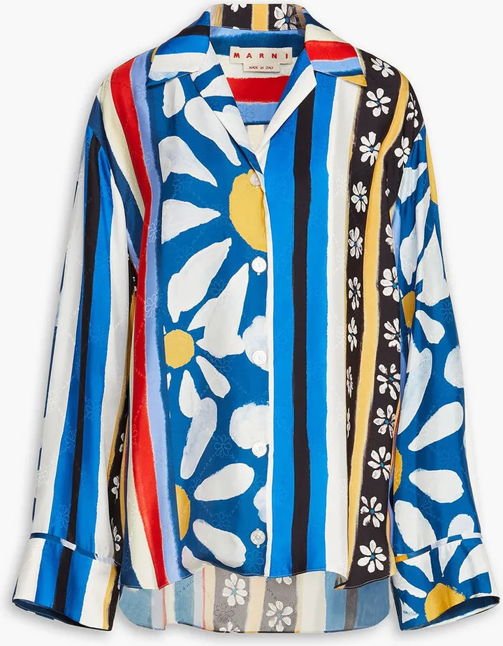 Printed jacquard shirt