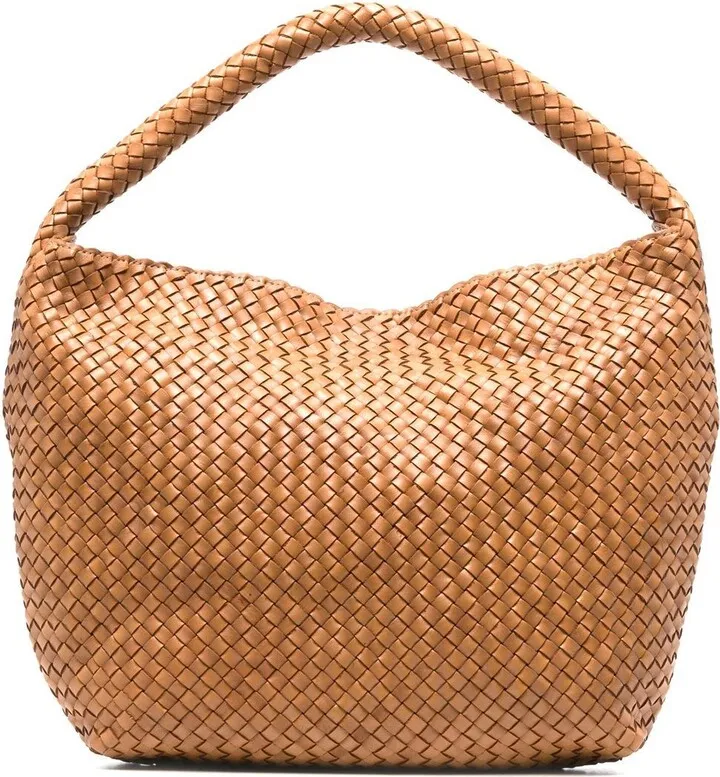 Woven Leather Tote Bag