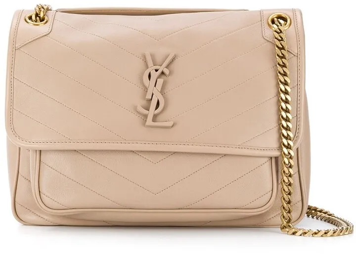 Monogram Leather Shoulder Bag