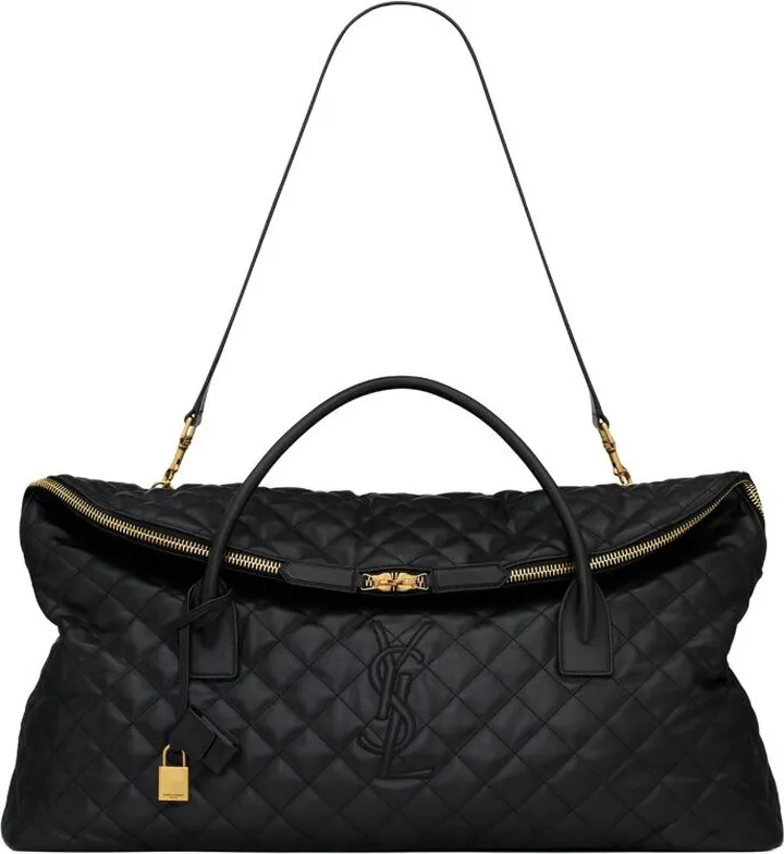 Saint Laurent Giant Quilted Leather Es Travel Bag
