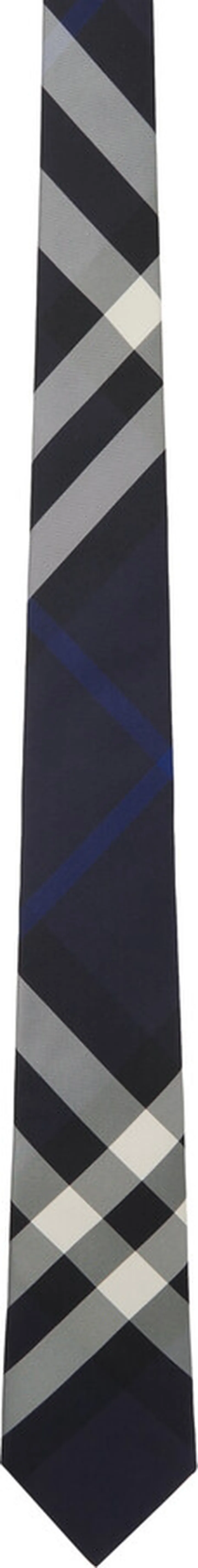 Burberry Navy Check Tie
