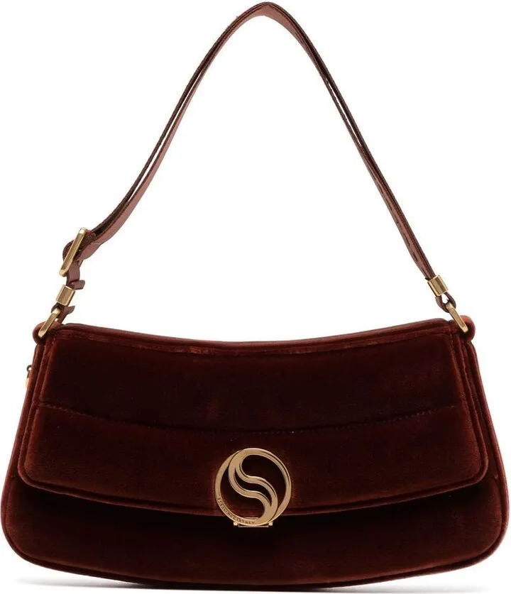 Logo Clasp Flap Shoulder Bag