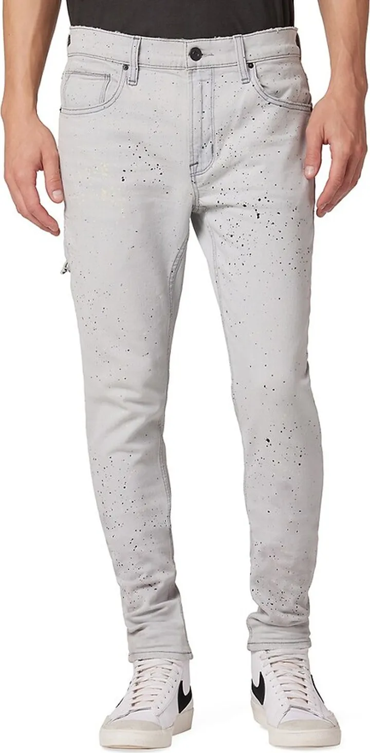 Zack Side Confetti Print Skinny Jeans