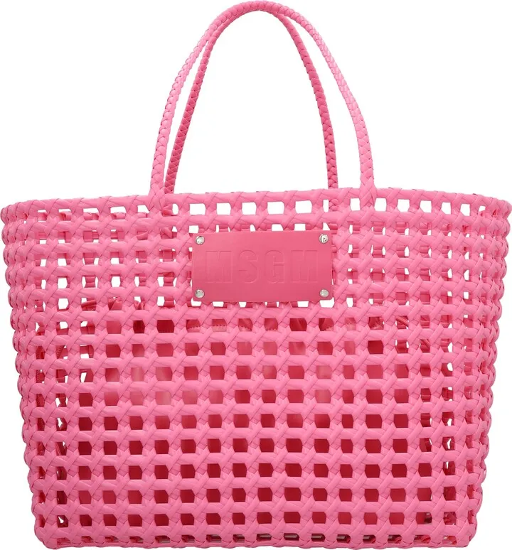Logo Weaved Shopping Bag