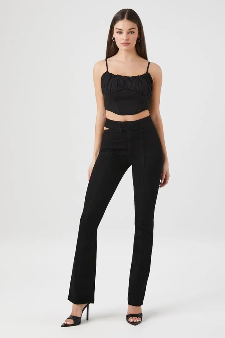 Recycled Cotton Cutout Jeans