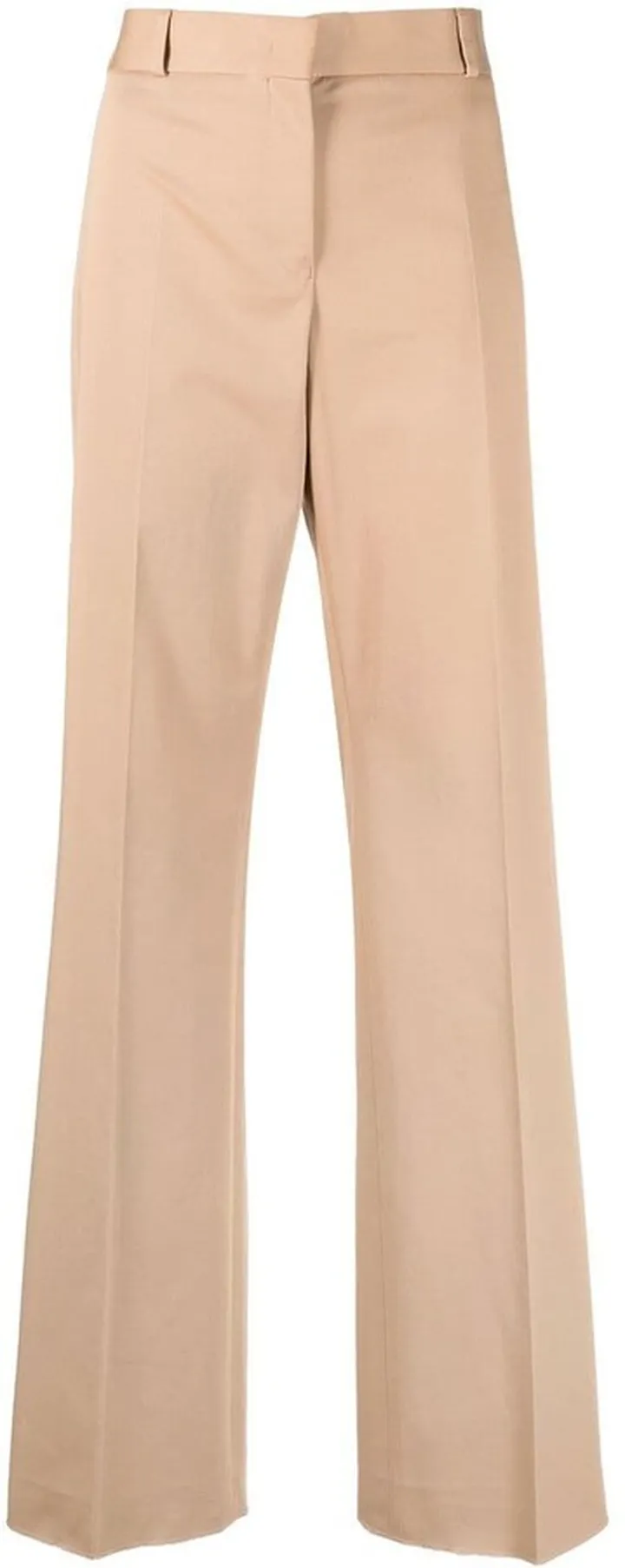 High-Waisted Straight-Leg Trousers