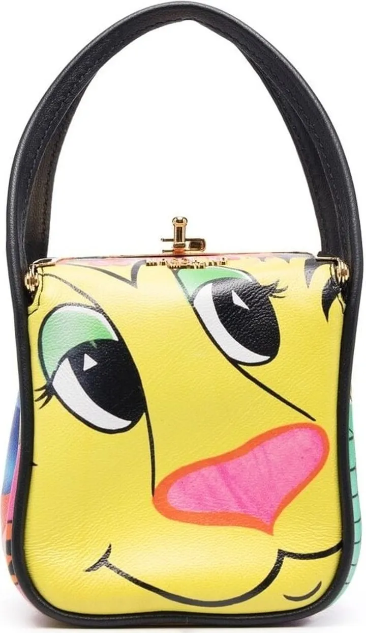 Animal Caricature-Print Mini Bag