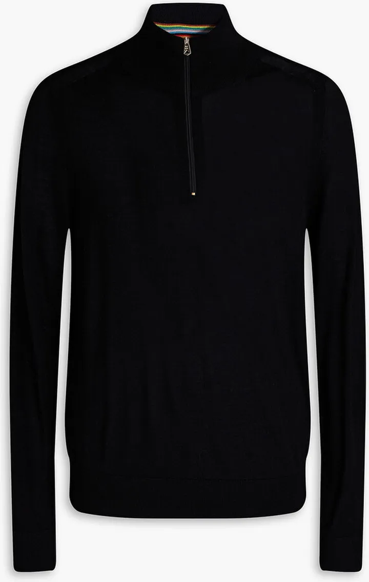 Merino wool half-zip sweater