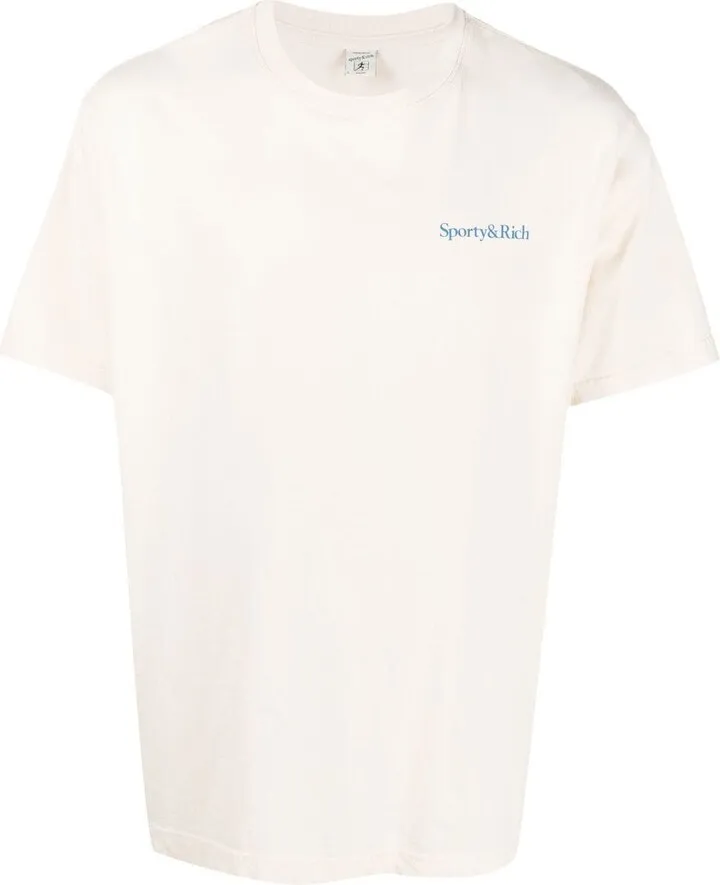 Health Is Wealth logo-print T-shirt