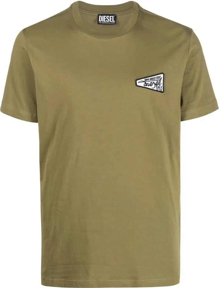 logo-patch shortsleeved cotton T-shirt