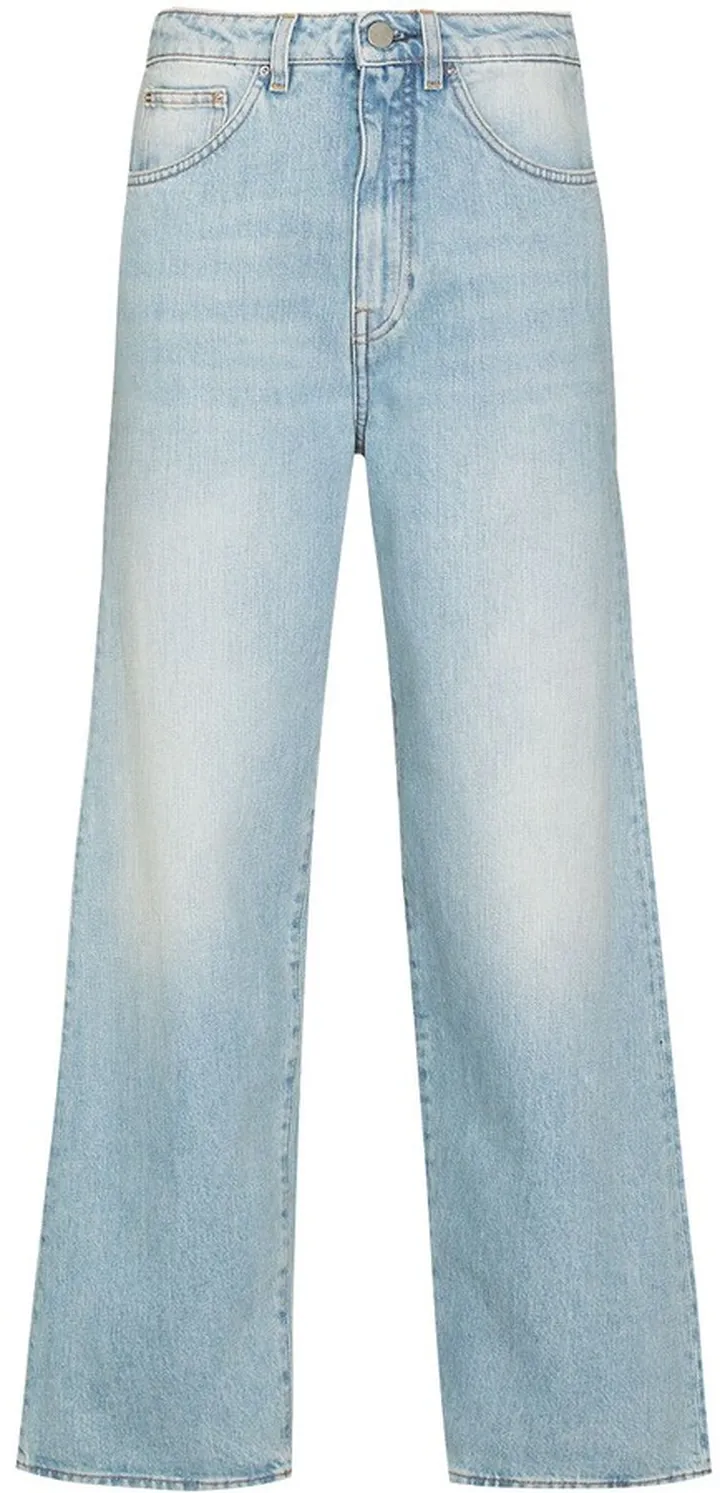 High-Waisted Flared Jeans