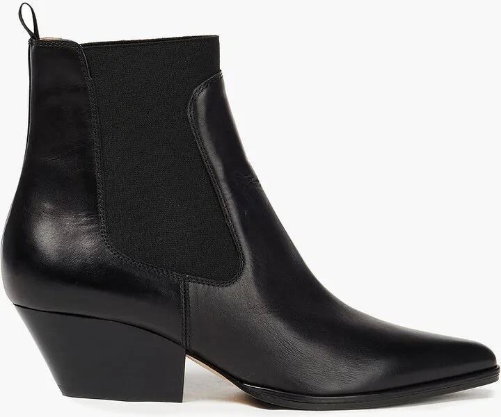 Leather ankle boots
