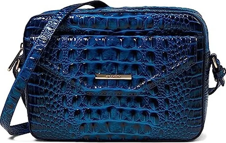 Brahmin Melbourne Shea Crossbody (Sapphire) Handbags