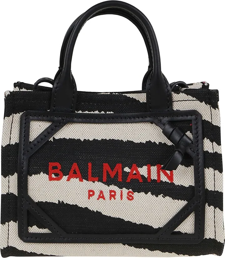 B-army Shopper Mini-zebra Canvas&logo