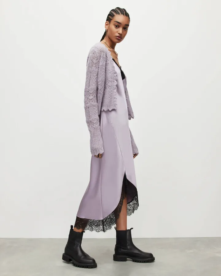 Praia Midi Dress - Violet Purple