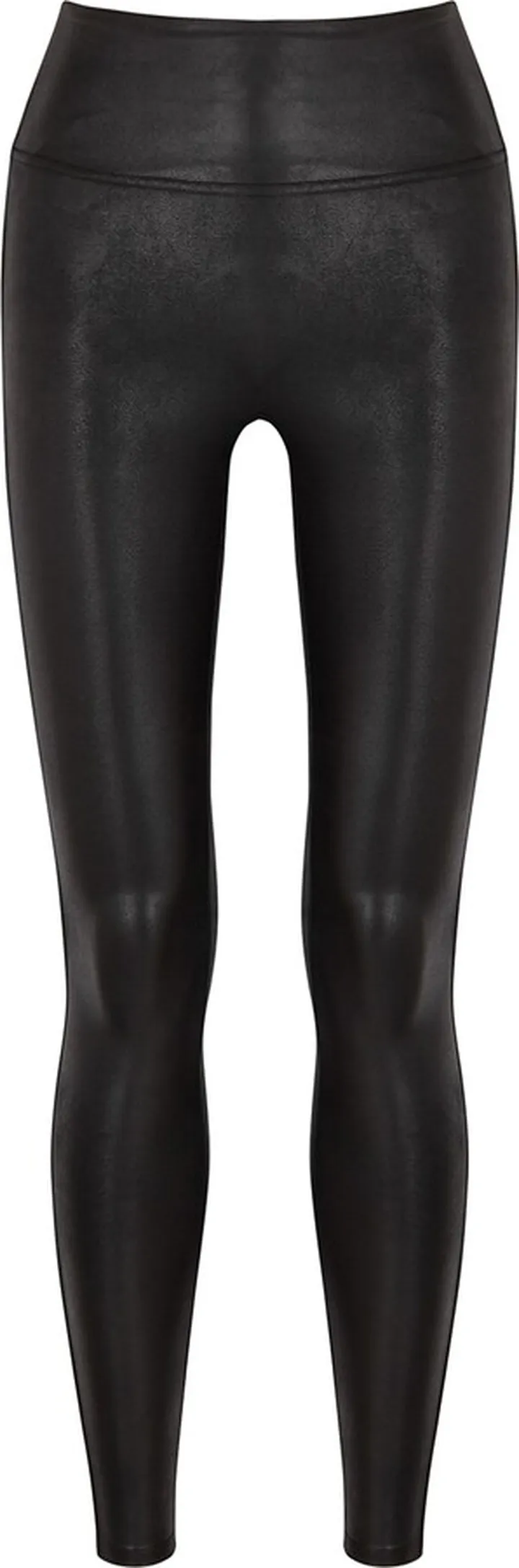 Spanx Black Faux Stretch-leather Leggings
