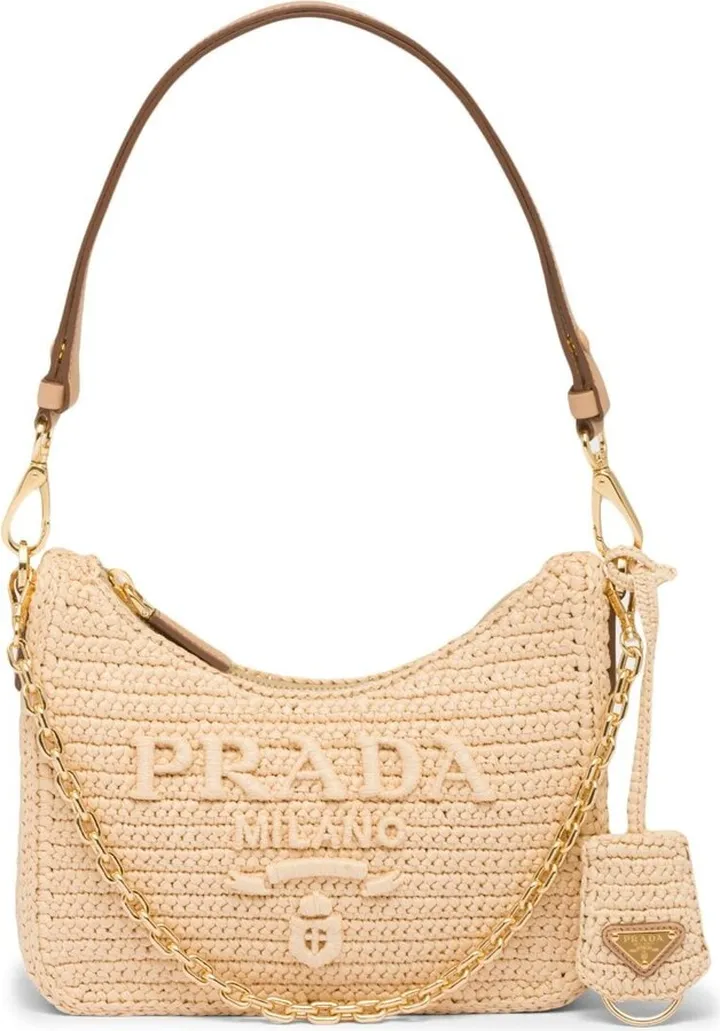 Raffia mini-bag