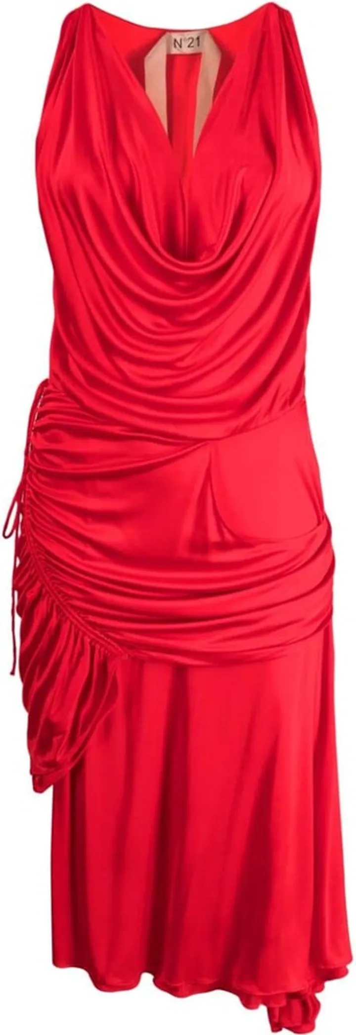 Asymmetric Draped Dress