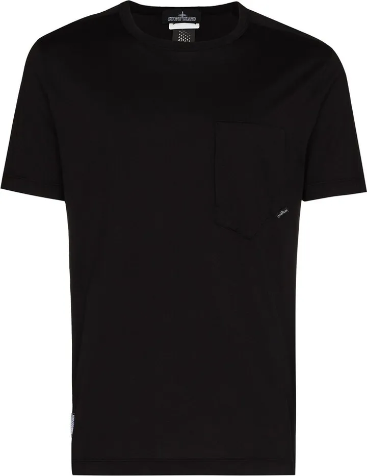 abstract-print crew-neck T-shirt