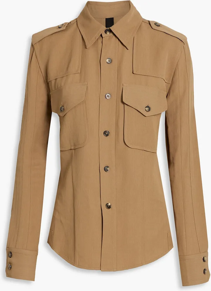Lacy gabardine shirt