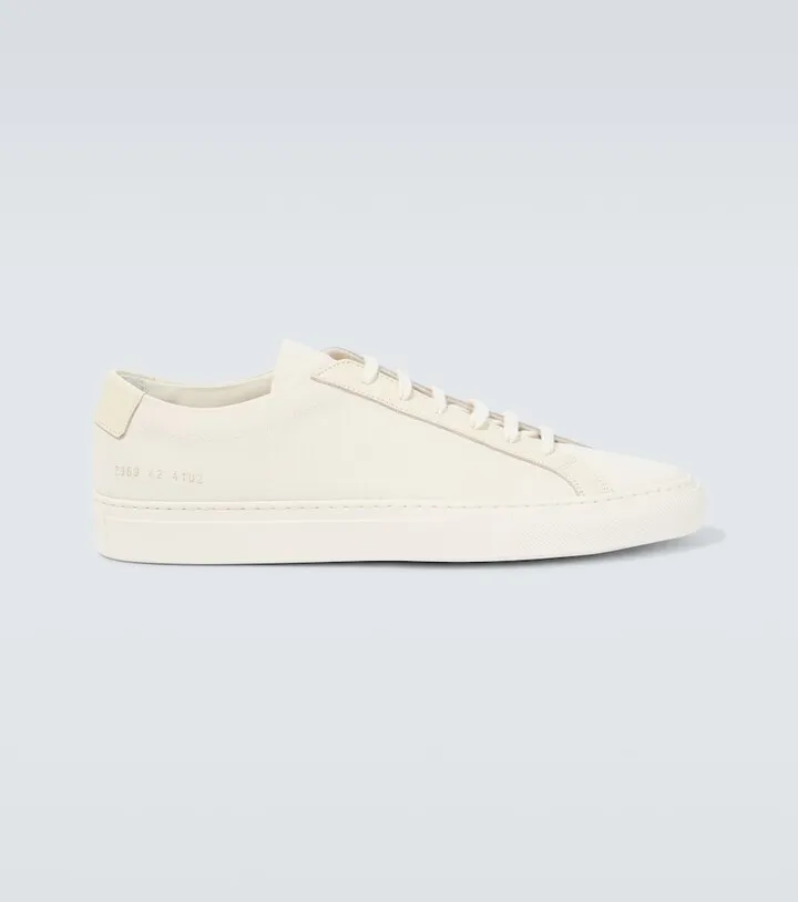 Achilles leather and canvas sneakers