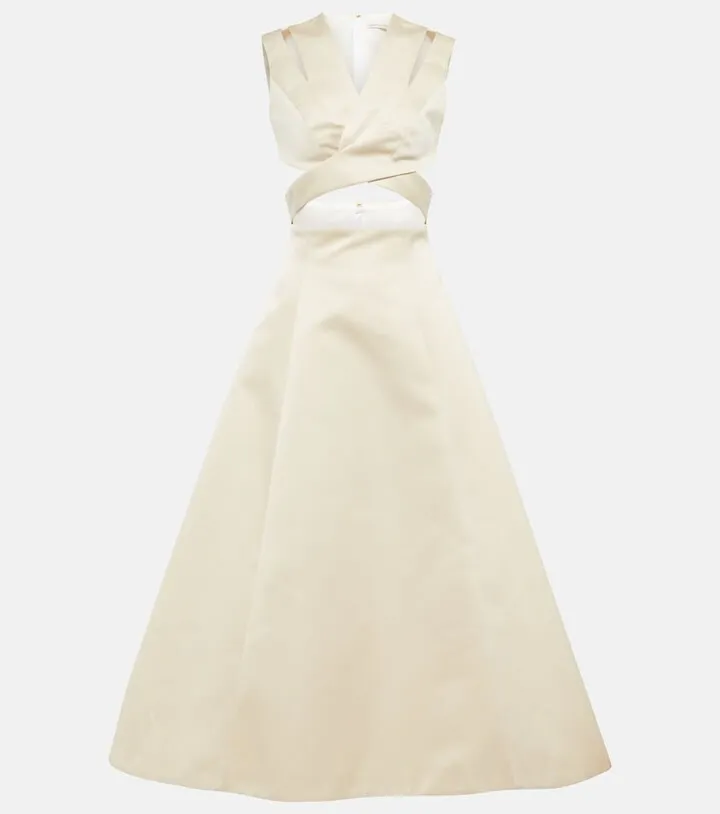 Satin midi dress