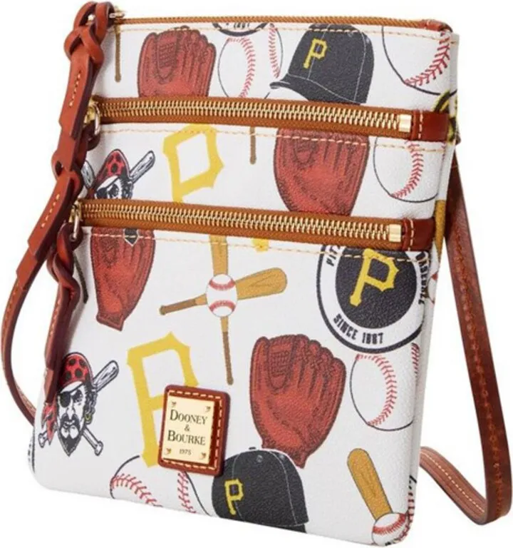 Women's Dooney & Bourke Pittsburgh Pirates Game Day Triple-Zip Crossbody Purse