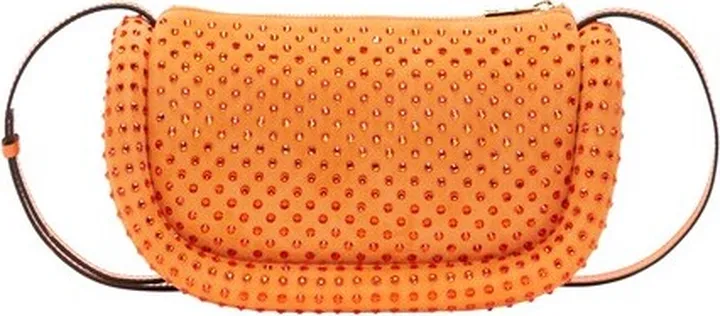 Bumper-12 leather crossbody bag with crystal