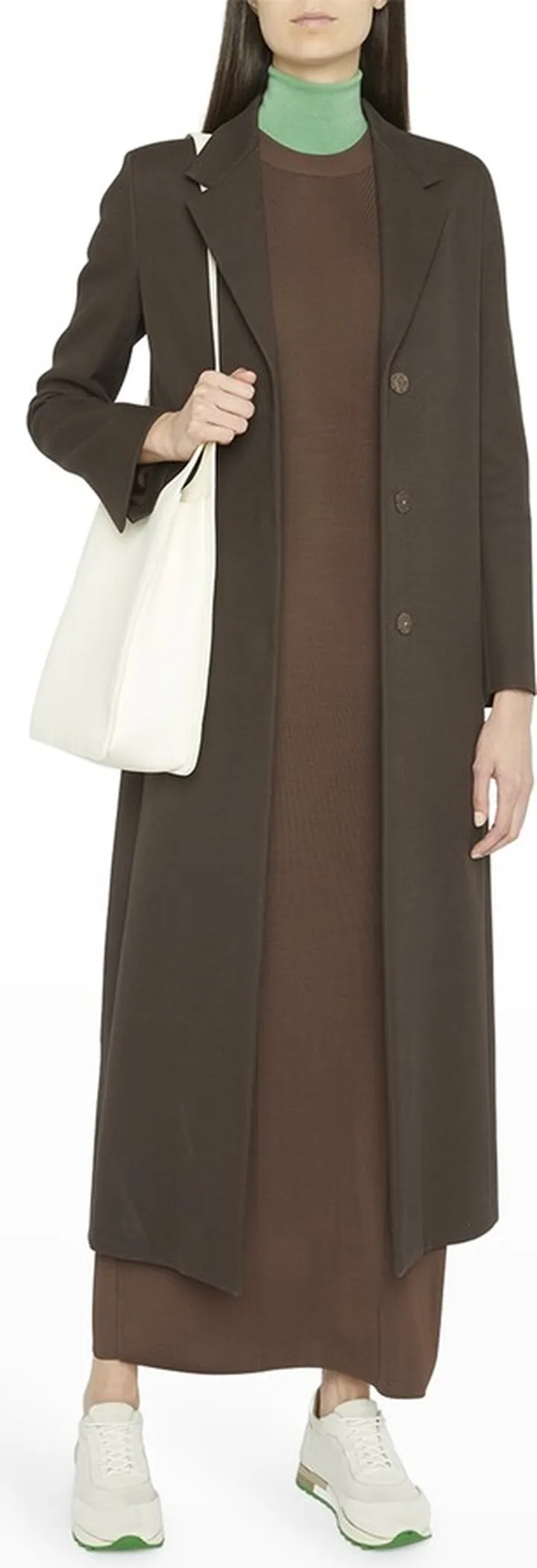 Sulle Straight-Cut Long Coat