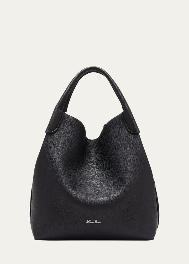 Bale Fine-Grain Leather Crossbody Bag