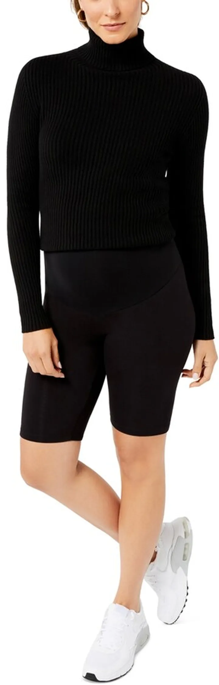 A Pea in the Pod Luxe Collection Maternity Over the Bump Bike Shorts