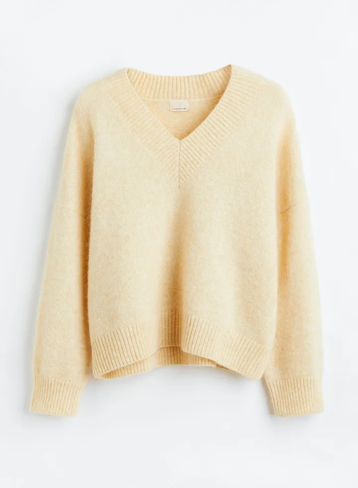 V-Neck Knitted Sweater