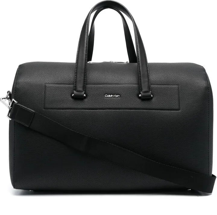Minimalism logo-plaque holdall