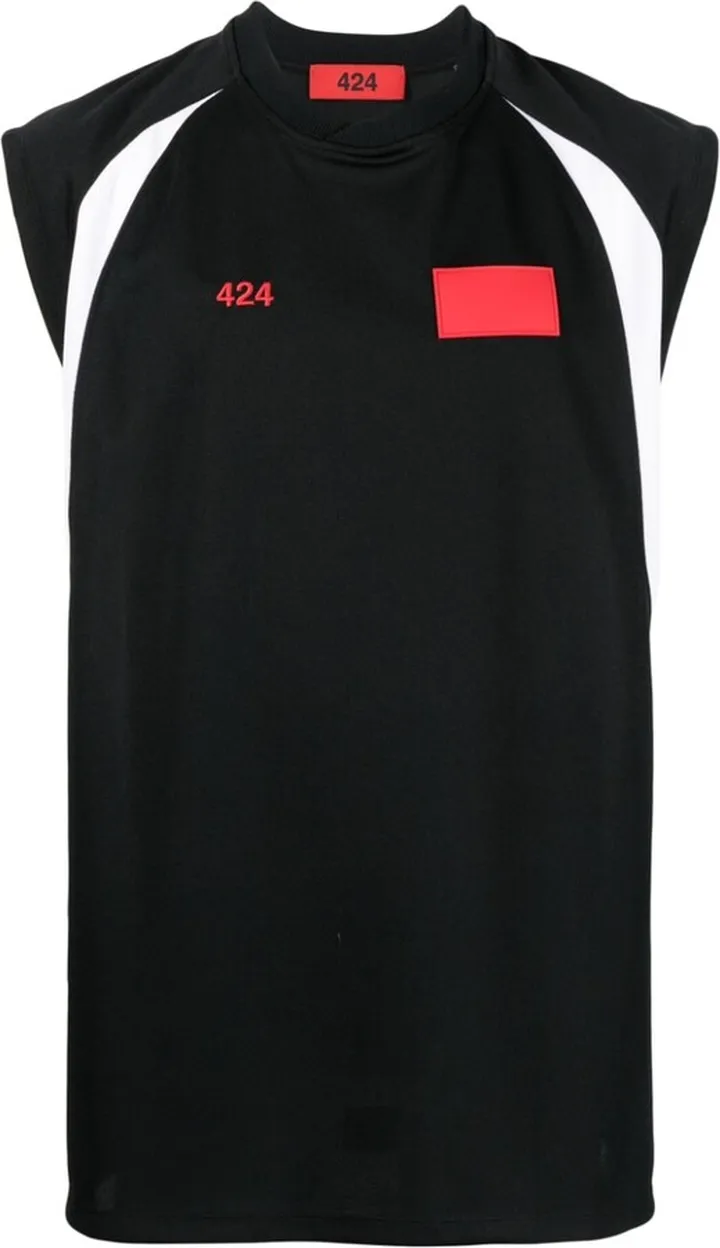 Logo-Embroidered Sleeveless Shirt