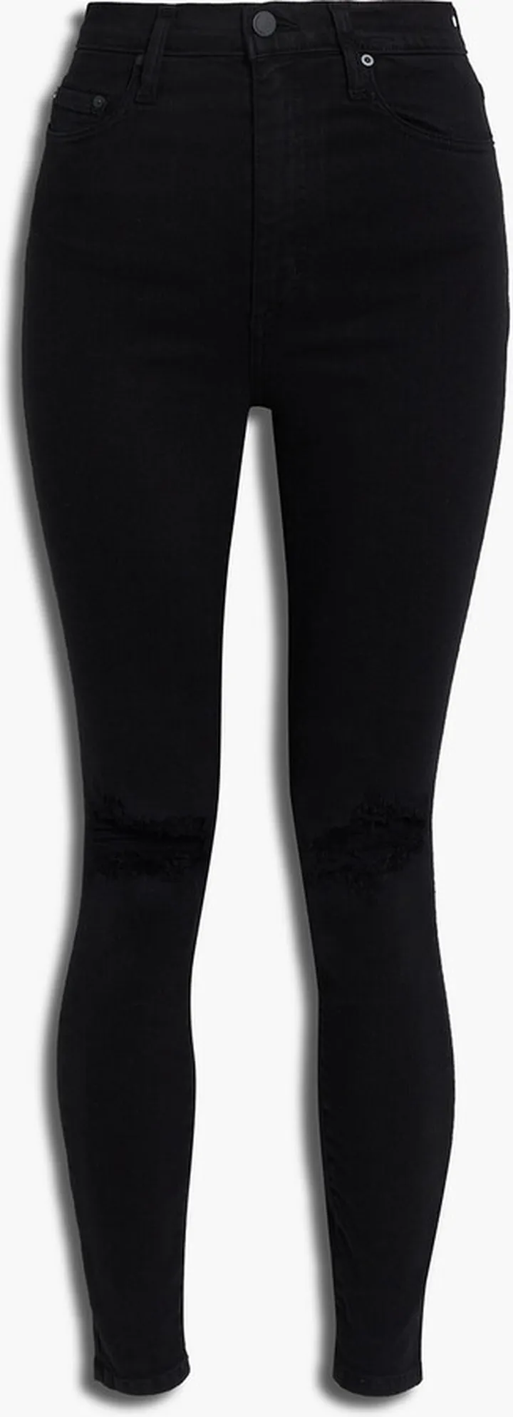 Siren distressed high-rise skinny jeans