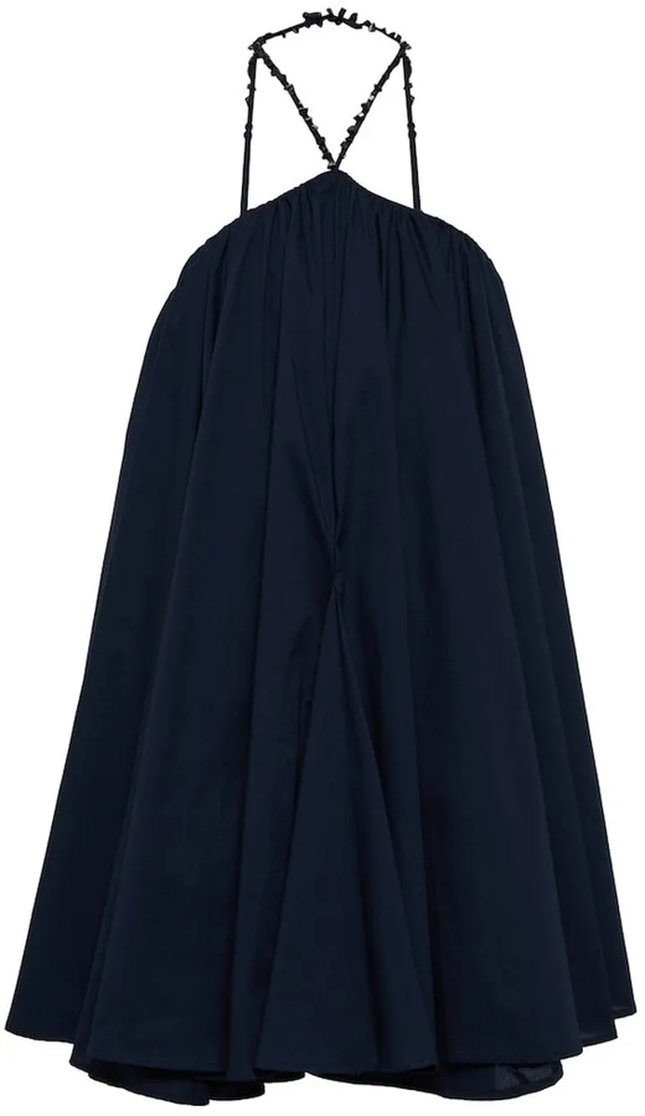 Celeste cotton poplin minidress