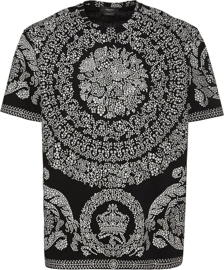 Studs print cotton jersey t-shirt