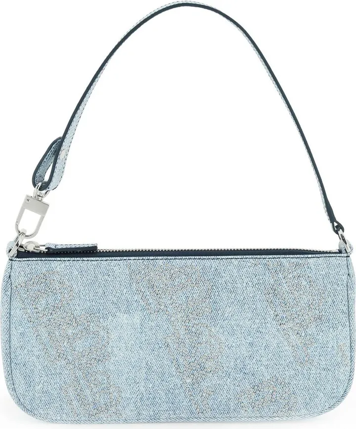 Denim Print Leather 'rachel' Bag