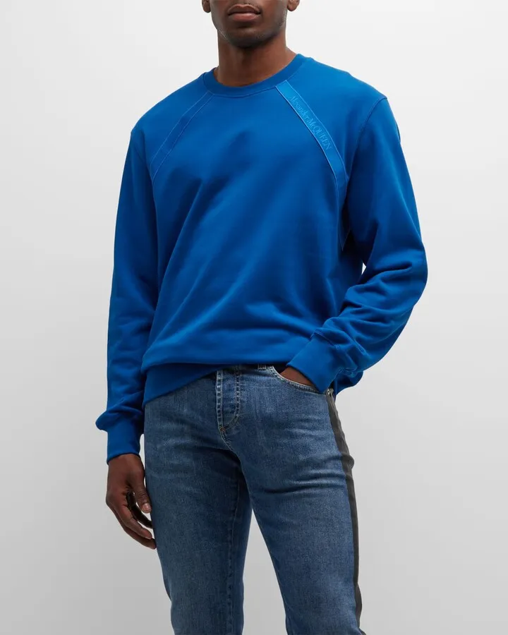 Men's Logo Tape Cotton Sweatshirt