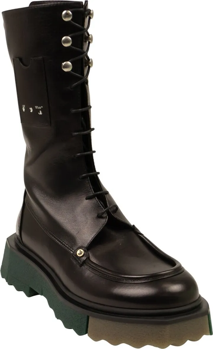 Black Sponge Pocket Combat Boots