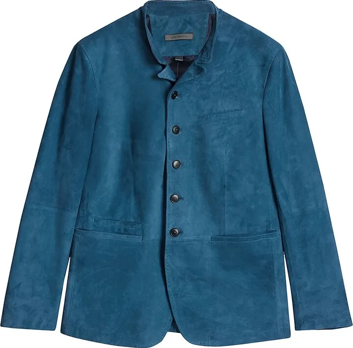 Varick Tailored Suede Jacket