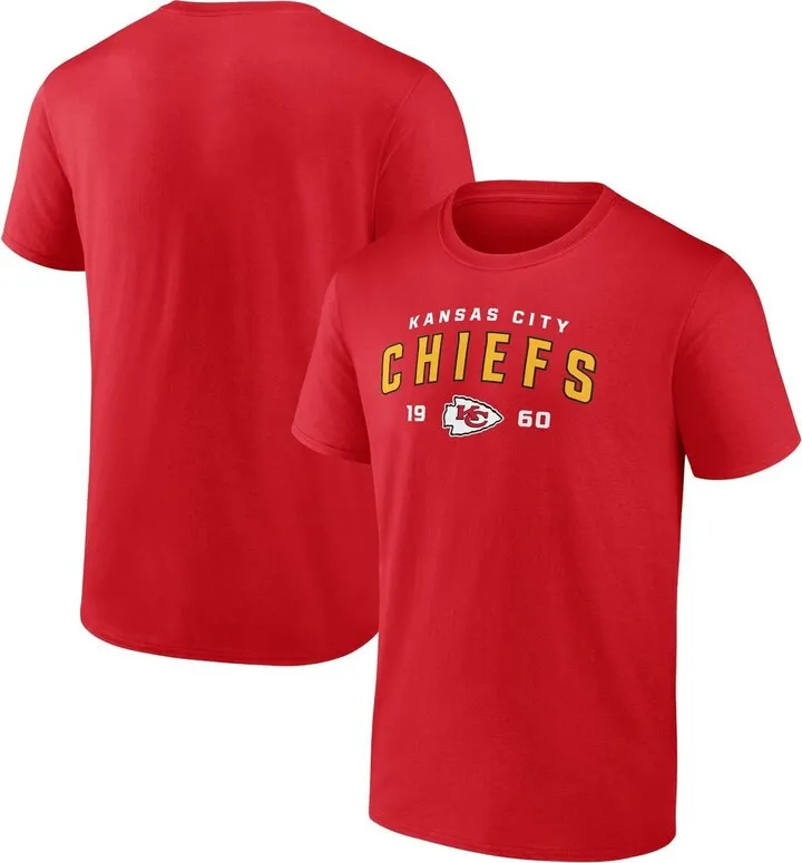 Men's Fanatics Branded Red Kansas City Chiefs Big and Tall Established T-shirt