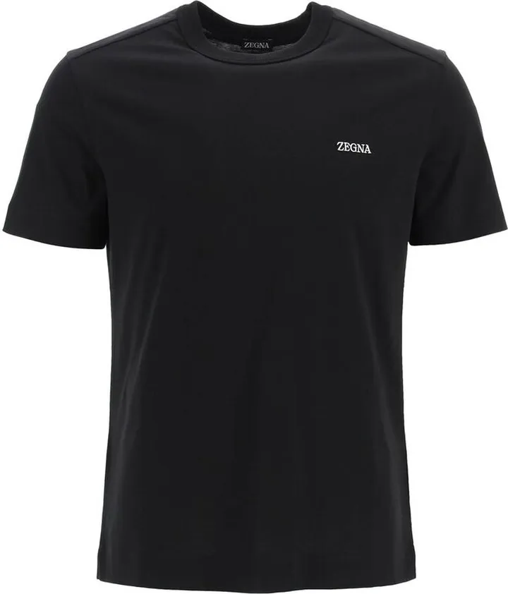 Ermenegildo Zegna Logo Printed Crewneck T-Shirt
