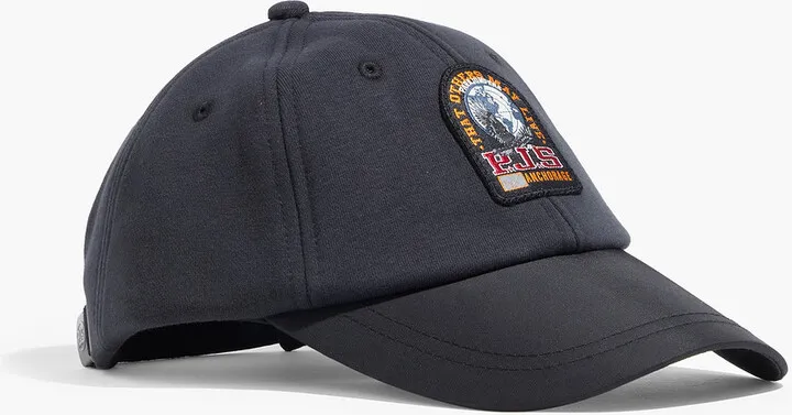 Appliquéd cotton-blend baseball cap