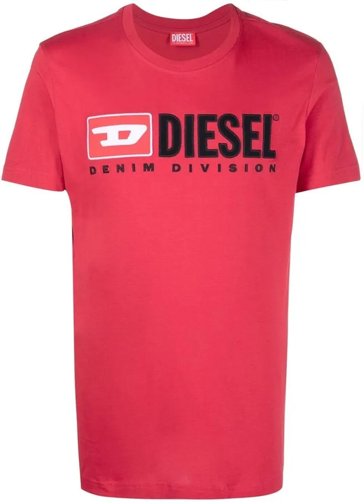 fleece-logo crewneck T-shirt