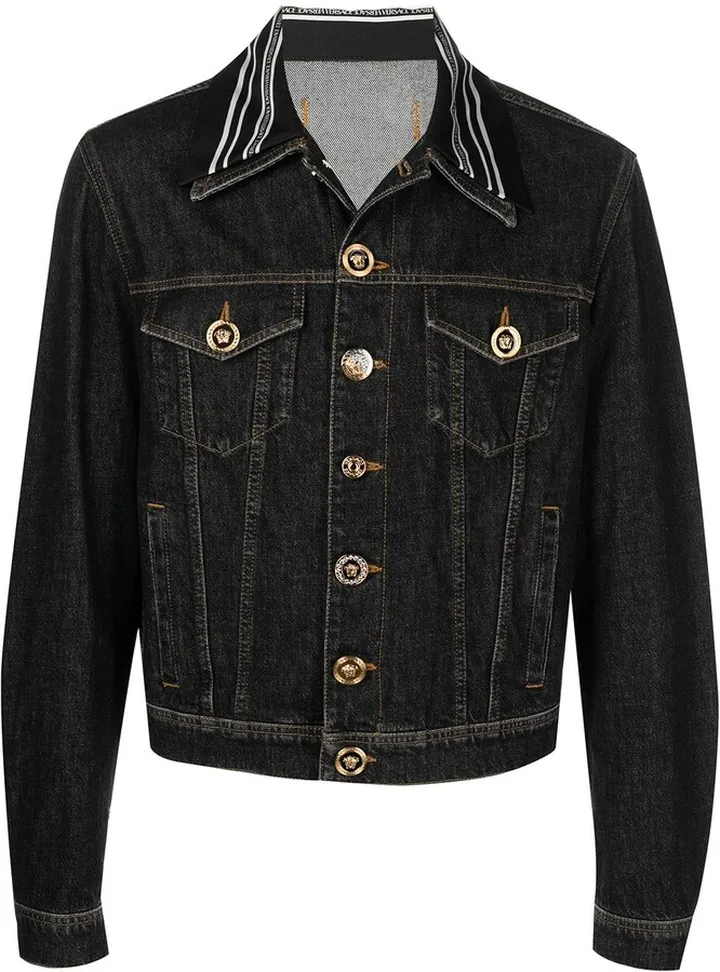 Medusa Head-motif denim jacket