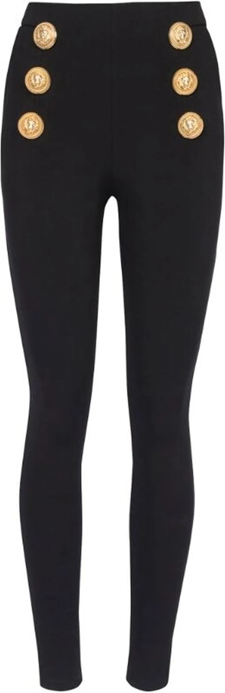 Balmain Button-Detail Skinny Trousers