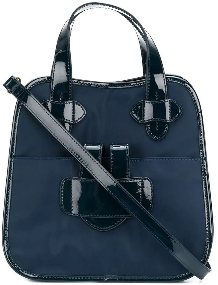 Zelig small contrast trim tote