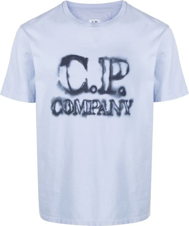 faded logo-print T-shirt