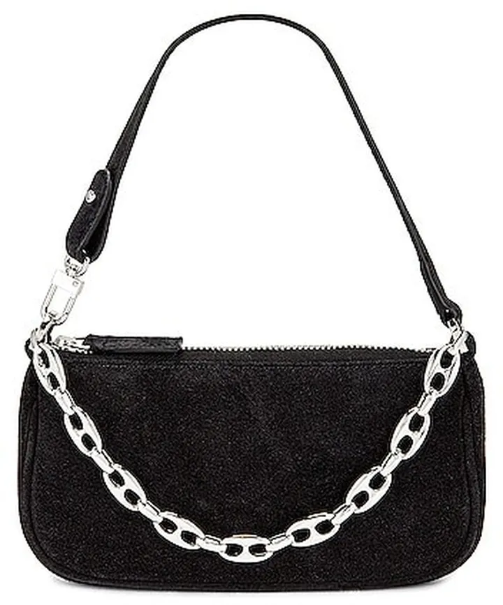 BY FAR Mini Rachel Bag in Black